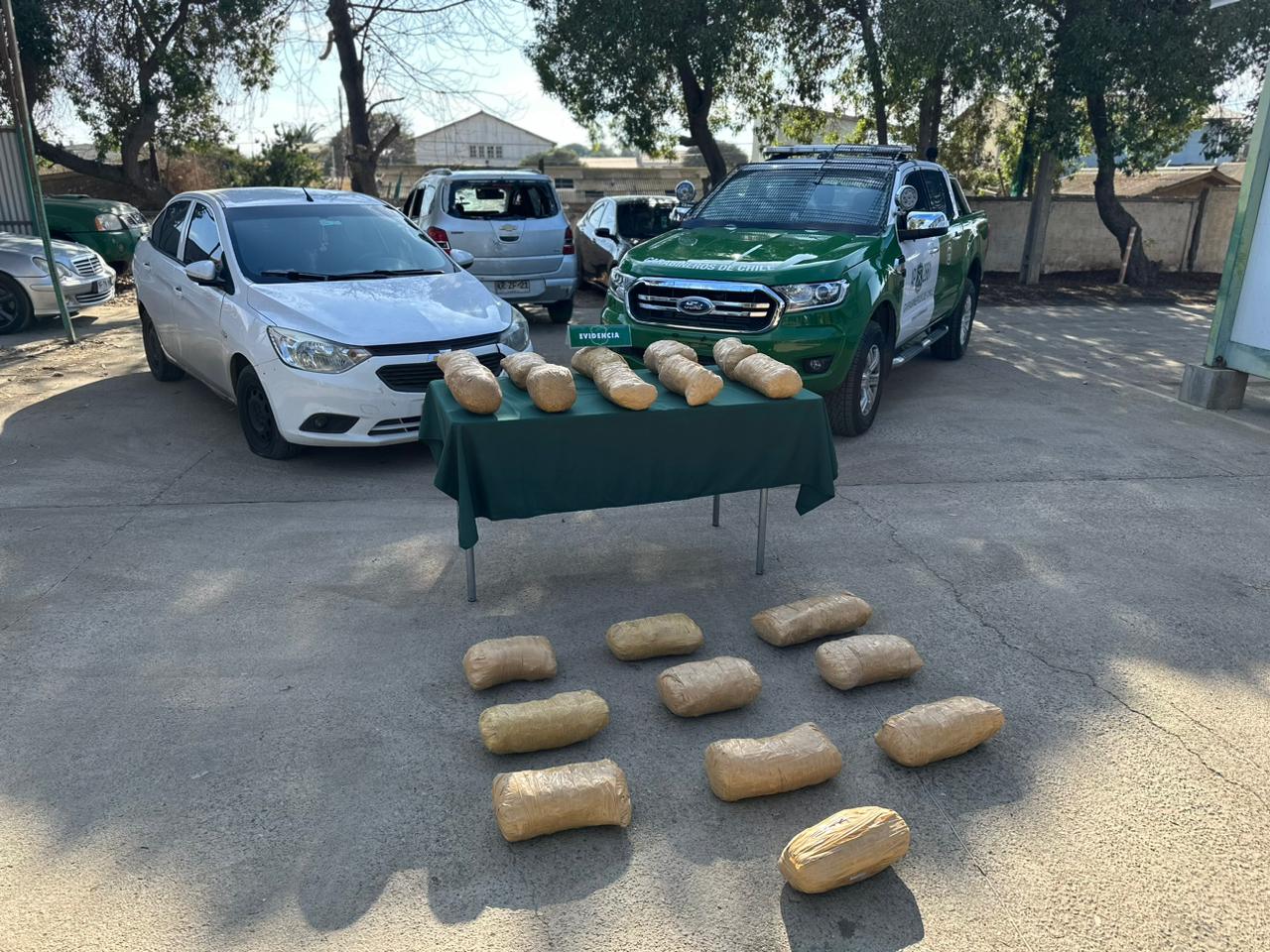 Carabineros de la Tenencia carretera Choapa detiene a 2 venezolanos y decomisa marihuana procesada tras fiscalización